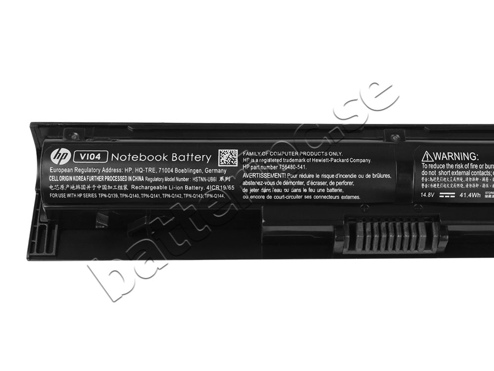 41Whr Batterier HP Pavilion 14-v205tx 14-v214tx 14-v229tx 14-v226tx