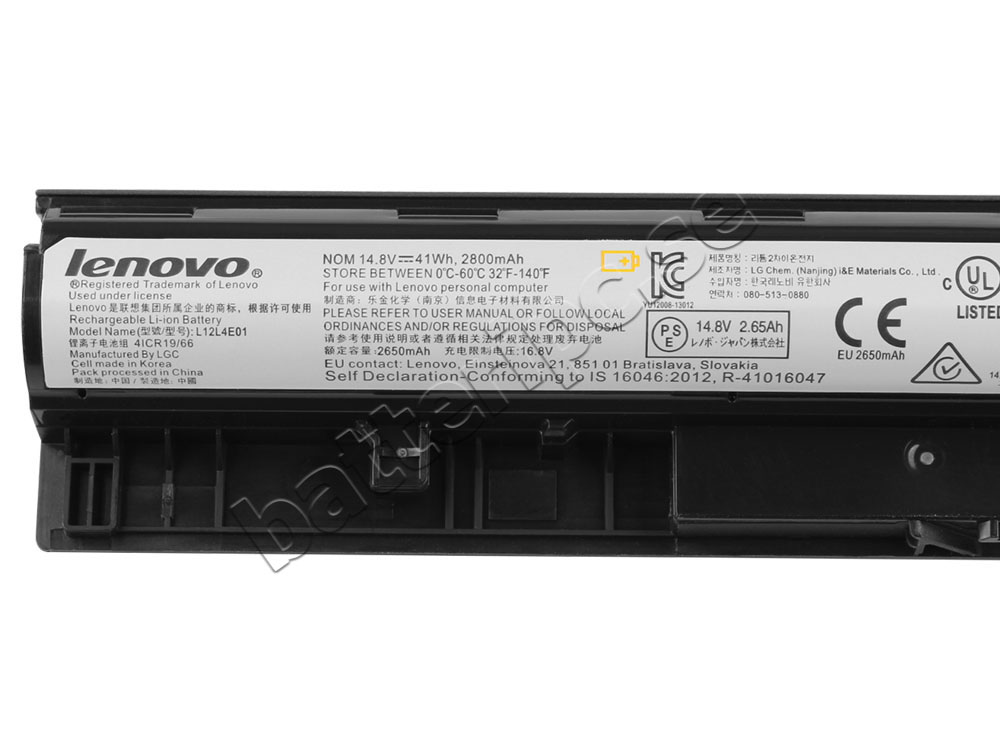 4 celler Lenovo L12L4E01 L12S4A02 L12M4A02 Original Batterier