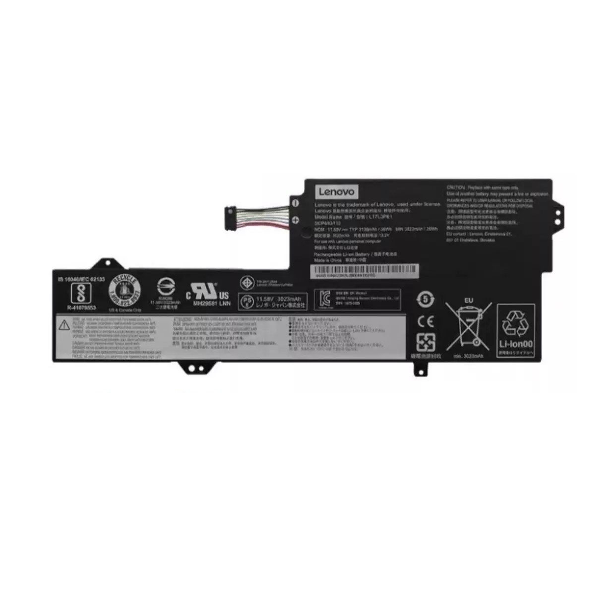 Original 3070mAh 36Wh Lenovo Ideapad 320S-13IKB 81AK008YGE Batterier