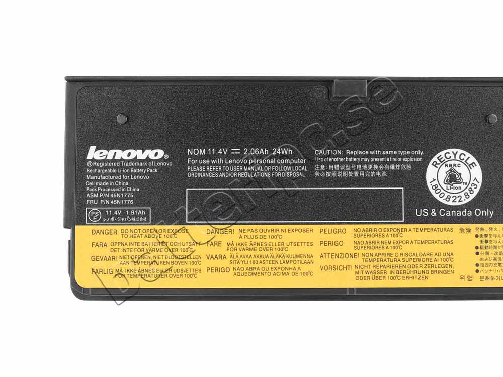 24Whr 3 celler Batterier Lenovo ThinkPad X250 20CM 20CL