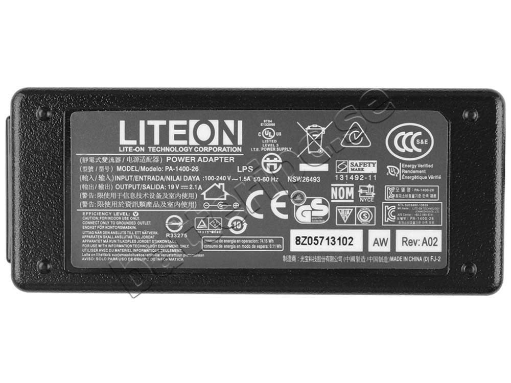 40W MSI S20 Slider 2 AC Adapter Laddare