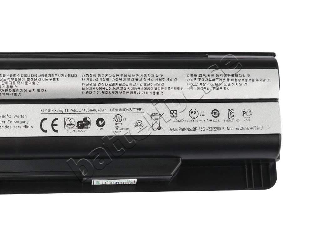 4400mAh Batterier MSI GE60 2PG Apache (GTX 850M)