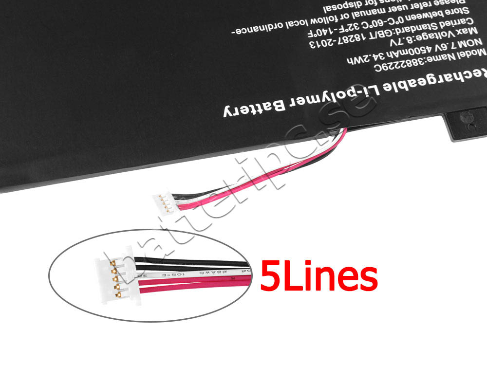 Batterier Medion 4006368010000mAh 38Wh 5Pines
