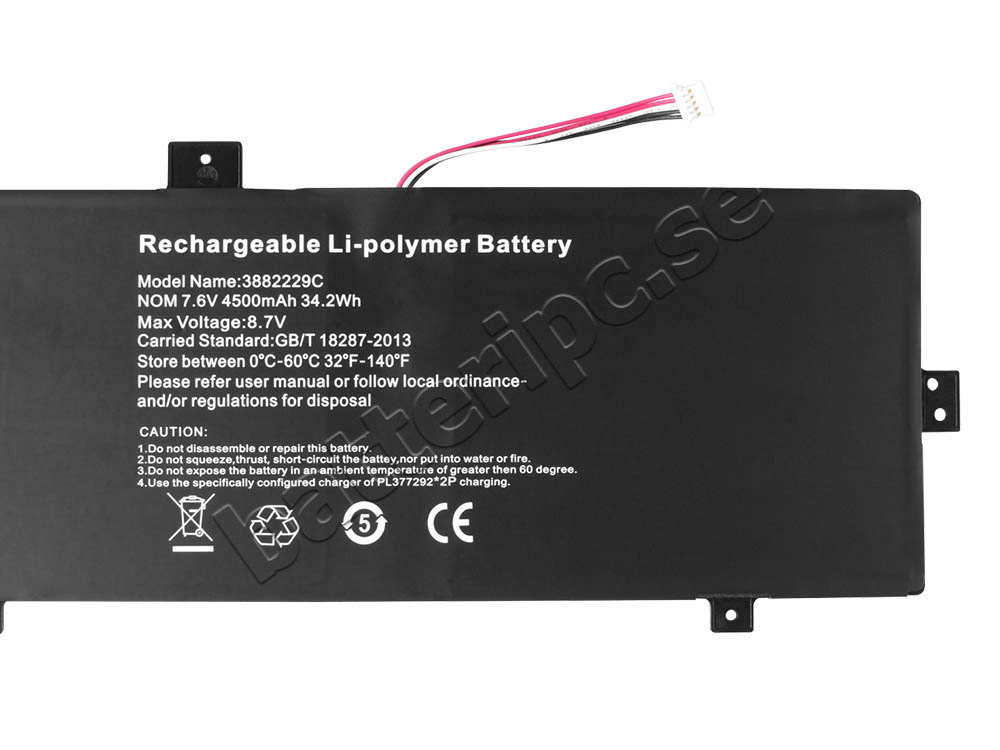 Batterier Medion 4006368010000mAh 38Wh 5Pines