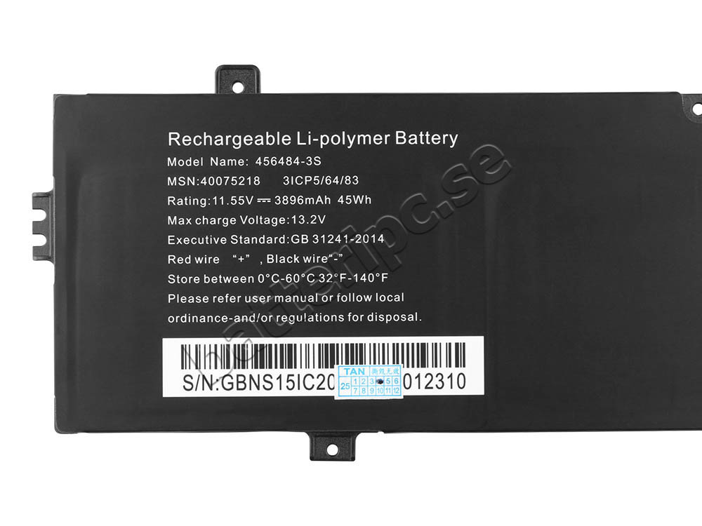 Batterier Medion Akoya E16401 3896mAh 45Wh