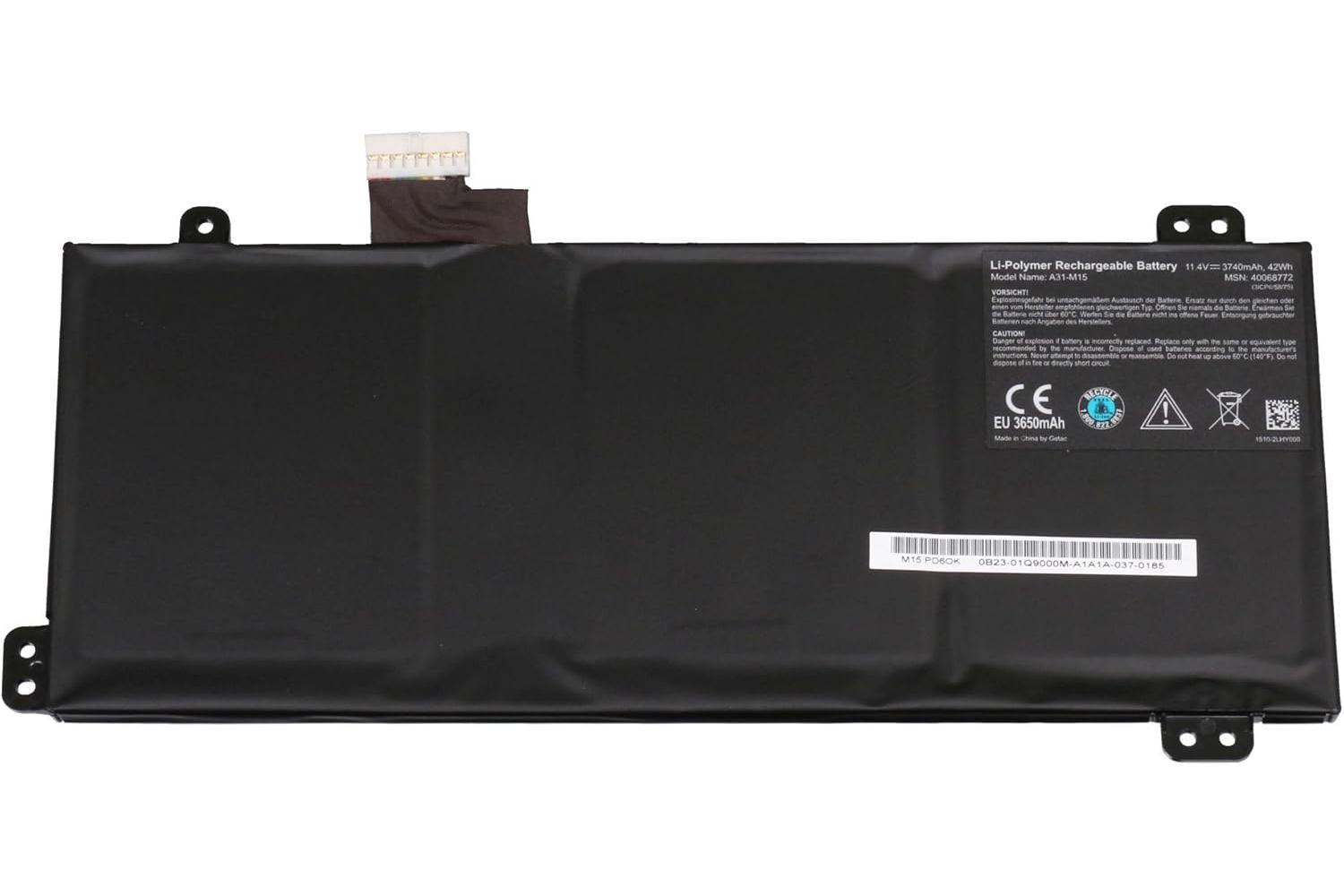 Batterier Medion A31-M15 3740mAh 42Wh