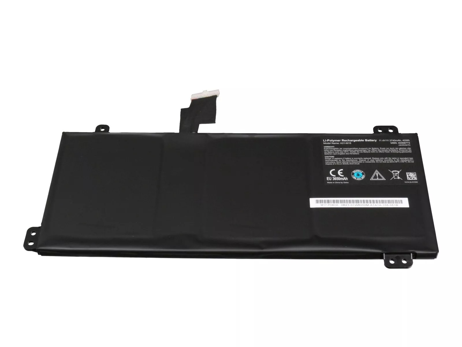 Batterier Medion A31-M15 3740mAh 42Wh