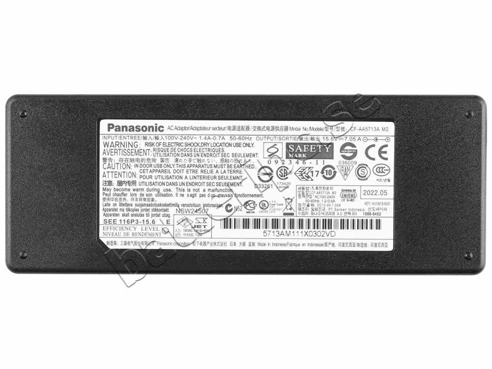 110W AC Adapter Laddare Panasonic Toughbook CF-54 mk1 CF-54A2900CM