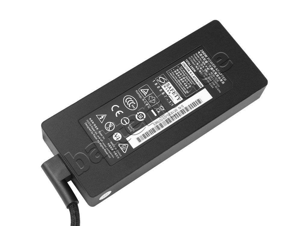 Original 200W Laddare Razer Blade 15 GTX 1060 2018 AC Adapter
