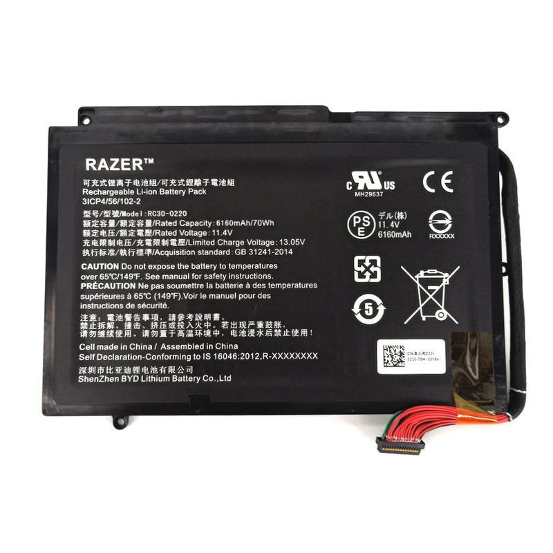 Original Batterier Razer 3ICP4/56/102-2 6160mAh 70Wh