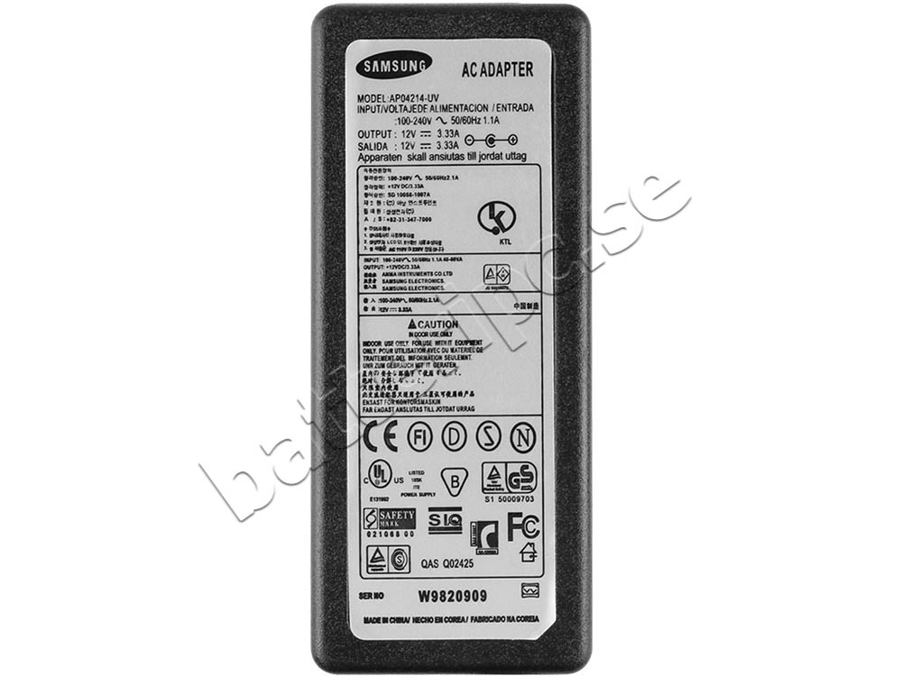 Adapter Laddare Original Samsung Ativ Tab GT-P8510MSVXAR 40W +Kabel