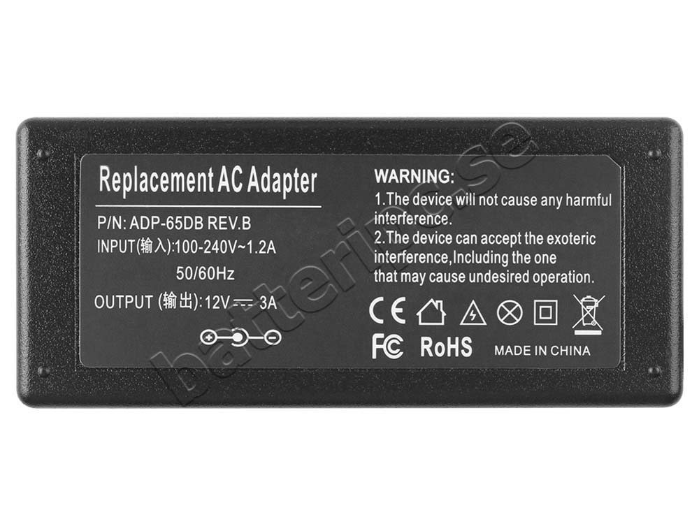36W Samsung SyncMaster BX2035 BX2050 AC Adapter Laddare