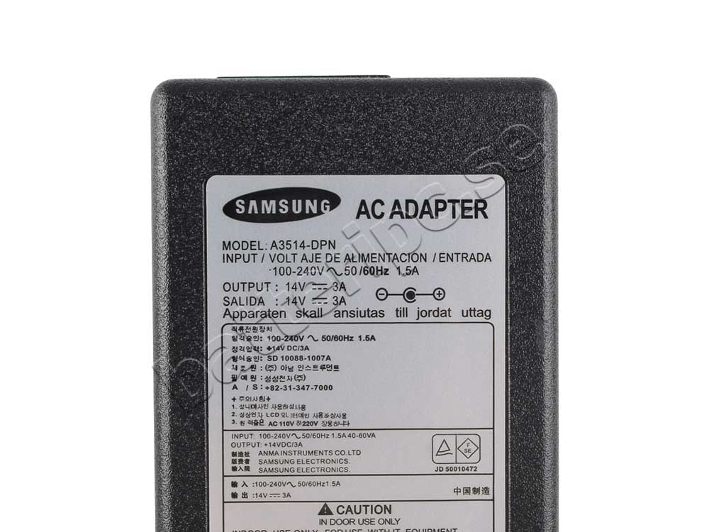 42W Laddare Samsung BX2431 SyncMaster LED Monitor AC Adapter