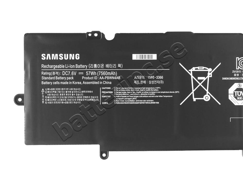 57Whr Samsung NP730U3E-S01FR NP740U3E-A01FR Original Batterier