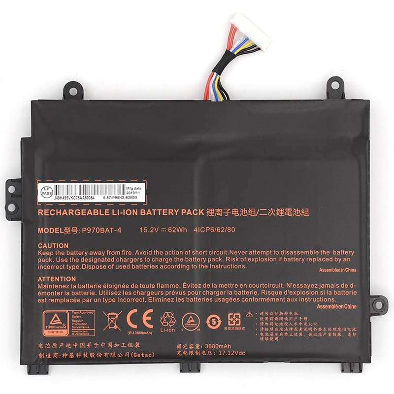 Batterier Schenker KEY 16(ID SKE16E19) 3680mAh 62Wh - Klicka på bilden för att stänga