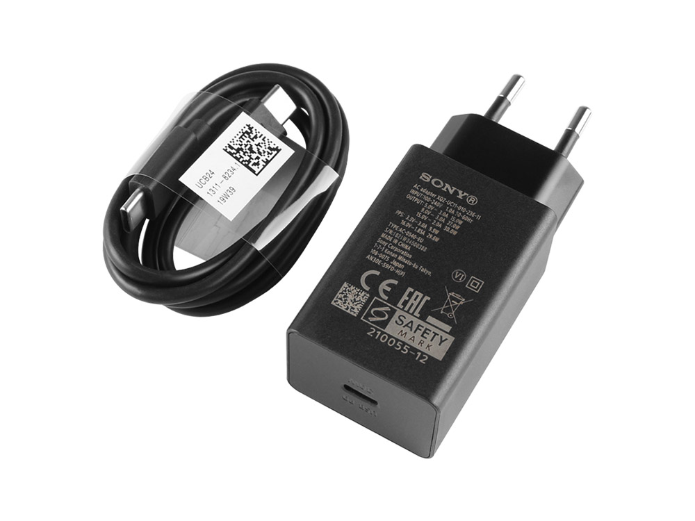 Original 30W USB-C a USB-C Rápida Laddare Sony Xperia 1 III