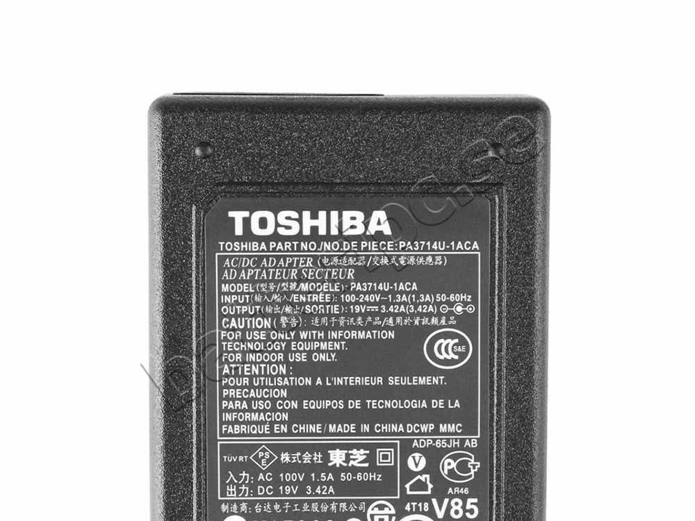 65W Laddare Toshiba Satellite C50-A-P0010 AC Adapter