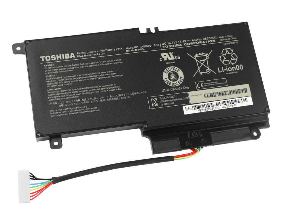 43Whr Batterier Toshiba PA5107U-1BRS P000573240