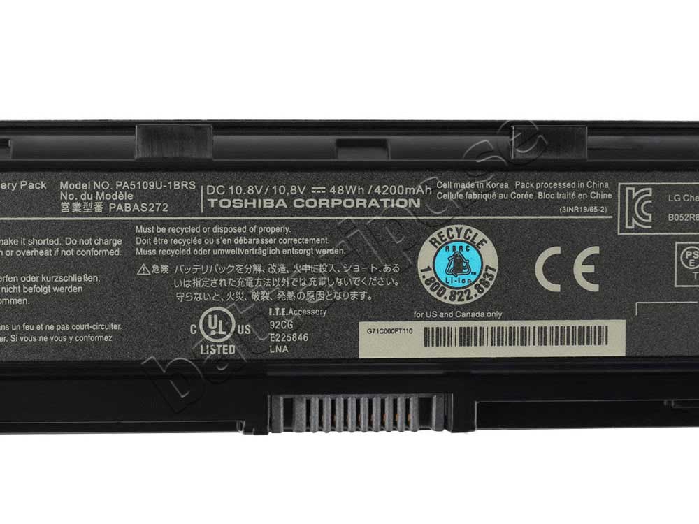48Whr Original Batterier Toshiba Satellite C70-B-30U C70-B-328