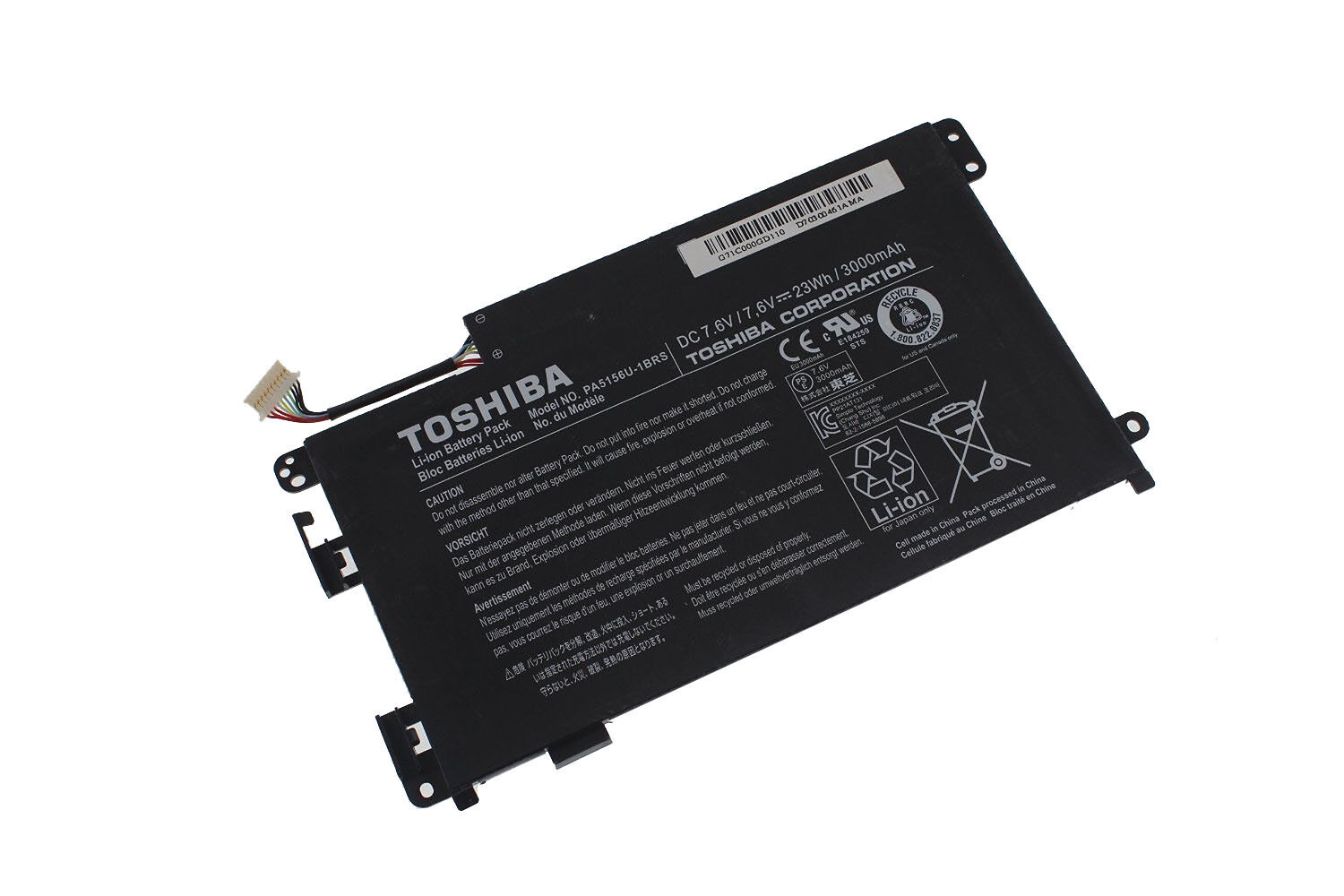 Original 3000mAh 23Wh Batterier Toshiba Satellite Click W30DT-A100