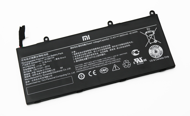 Original Batterier Xiaomi TiMi TM1703 2600mAh 40Wh